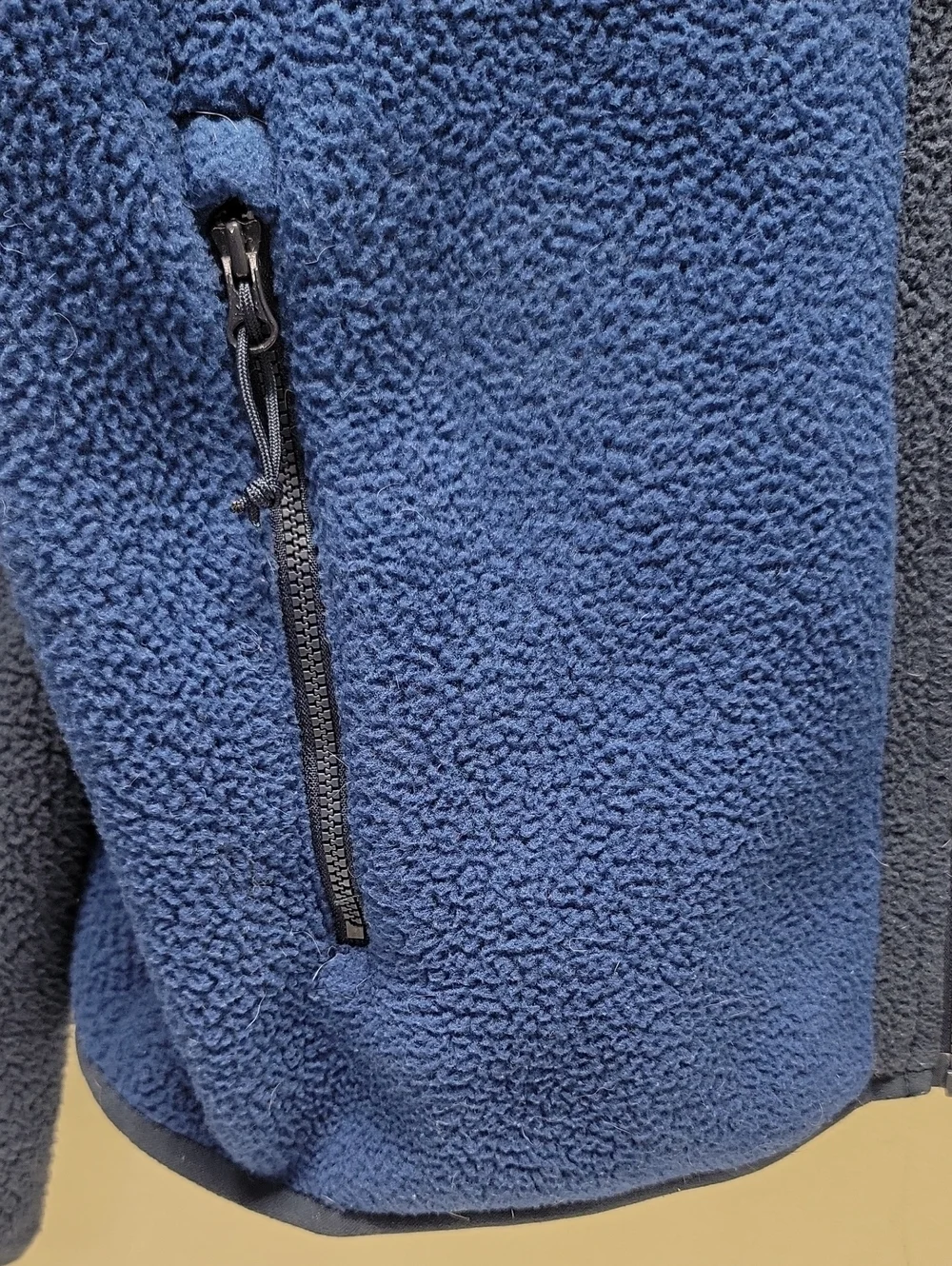 The North Face Two-Tone Navy and Royal Blue Yumiori Fleece Jacket Sz